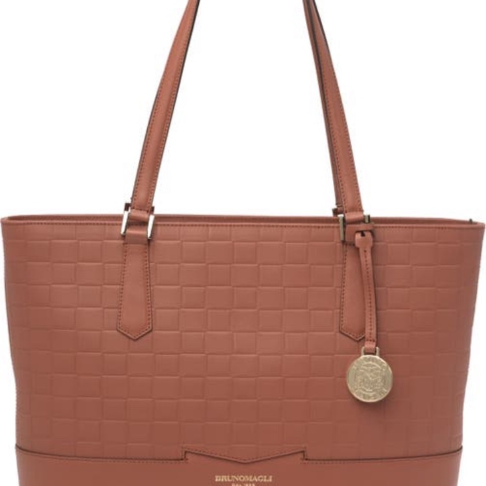 Bruno Magli brown leather tote